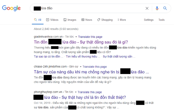 Google marketing sẽ giúp bạn khắc phục và đính chính những thông tin sai sự thật